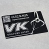 Cartes de visite Aluminium - Gravure laser -