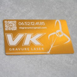 Cartes de visite Aluminium