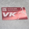 Cartes de visite Aluminium - Gravure laser -