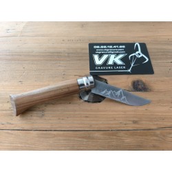 Couteau Opinel n°8 - Personnalisé - Gravure laser