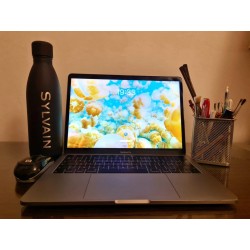 Gourde Noir 790ml Acier Inoxydable - Personnalisé - Gravure laser