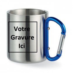 Mug Mousqueton Inox, - Personnalisé - Gravure laser