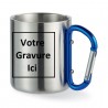 Mug Mousqueton Inox, - Personnalisé - Gravure laser