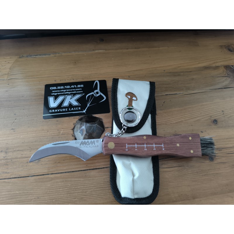 Couteau à champignon - MAM gravé - Personnalisé - Gravure laser