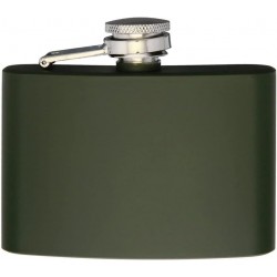 Flasque Inox Vert 4oz - Personnalisé - Gravure laser
