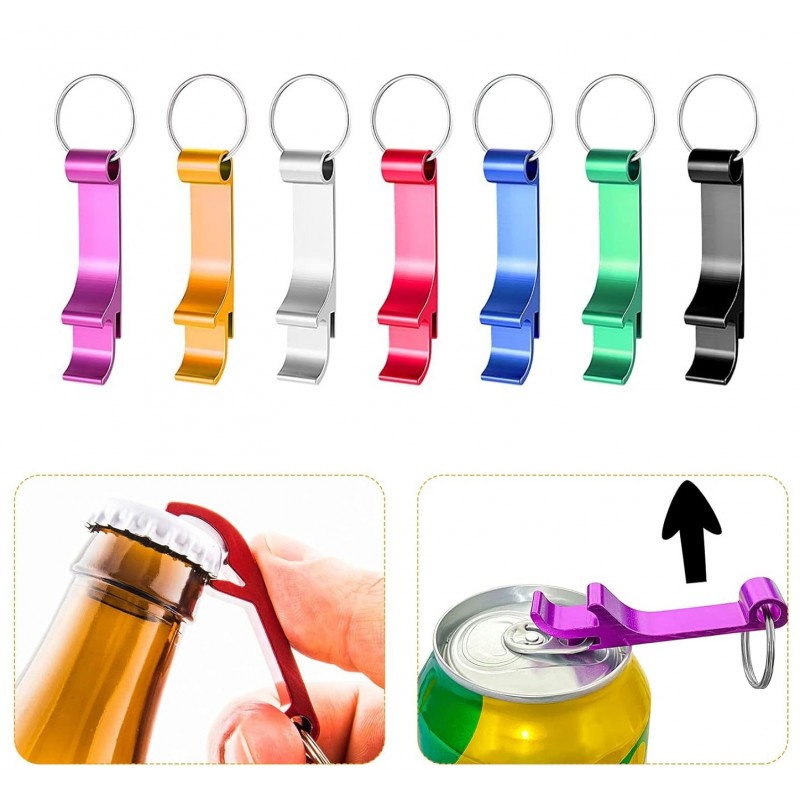 Porte-clés décapsuleur aluminium Cadeau publicitaire - Gravure laser