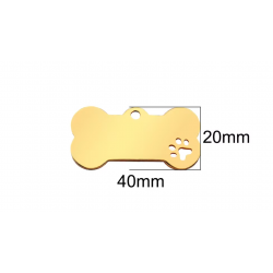 Médaille animaux Acier Inoxydable - Personnalisé - Gravure laser