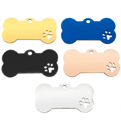 Médaille animaux Acier Inoxydable - Personnalisé - Gravure laser