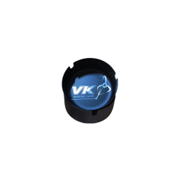 Cendrier Inox Noir Personnalisable - Personnalisé - Gravure laser