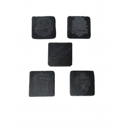Sous verre Ardoise 10x10cm - Personnalisé - Gravure laser
