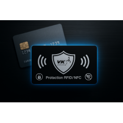 Pack 2 Cartes Anti Piratage RFID / NFC - Personnalisé - Gravure laser