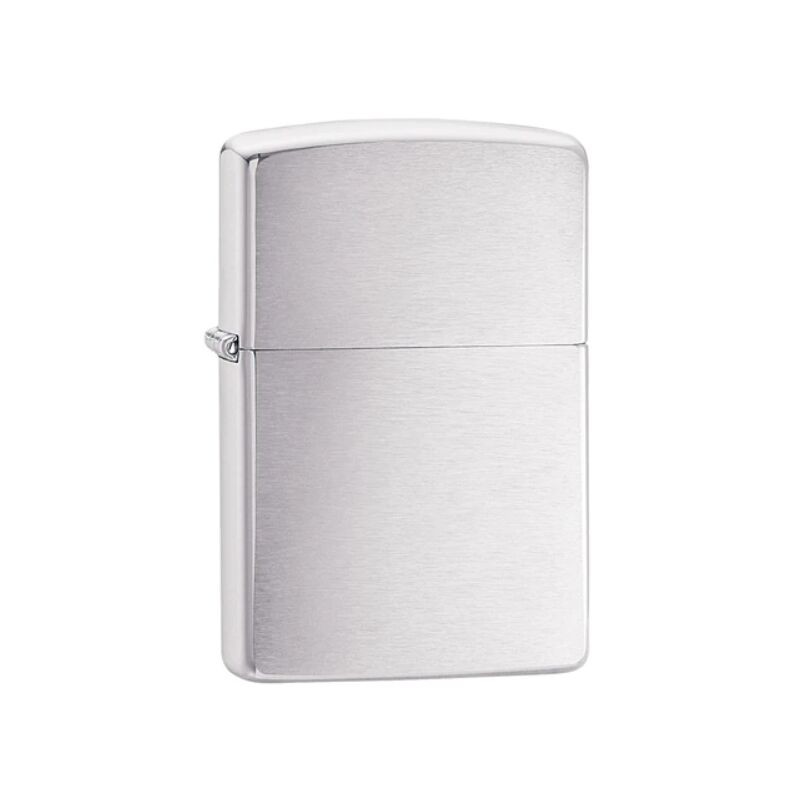 Briquet Zippo Chrome Brushed Personnalisé - Gravure laser