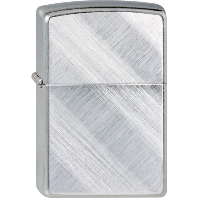 Briquet Zippo Diagonal Chrome Personnalisé - Gravure laser