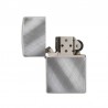 Briquet Zippo Diagonal Chrome Personnalisé - Gravure laser