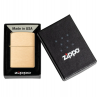 Zippo Laiton Brushed Personnalisé