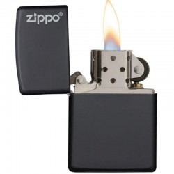 Briquet Zippo Noir Mat Personnalisé - Gravure laser