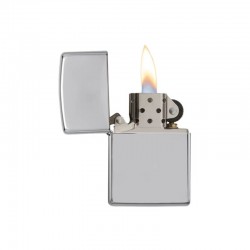 Briquet Zippo Chrome Poli Personnalisé - Gravure laser