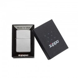 Briquet Zippo Chrome Poli Personnalisé - Gravure laser
