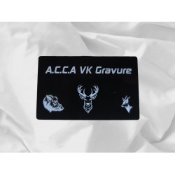 Carte S.I.A Aluminium - Personnalisé - Gravure laser