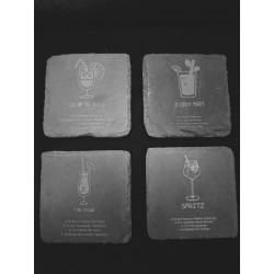 Sous Verre Ardoise Cocktails