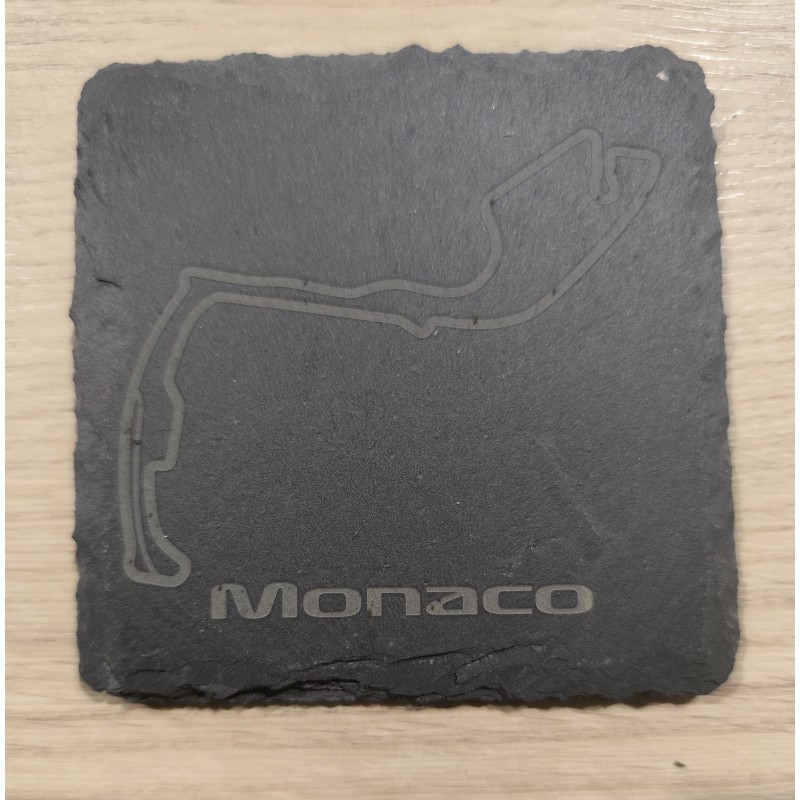 Sous de verre en ardoise Formule 1 - Personnalisé - Gravure laser