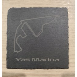 Sous de verre en ardoise Personnalisé Formule 1