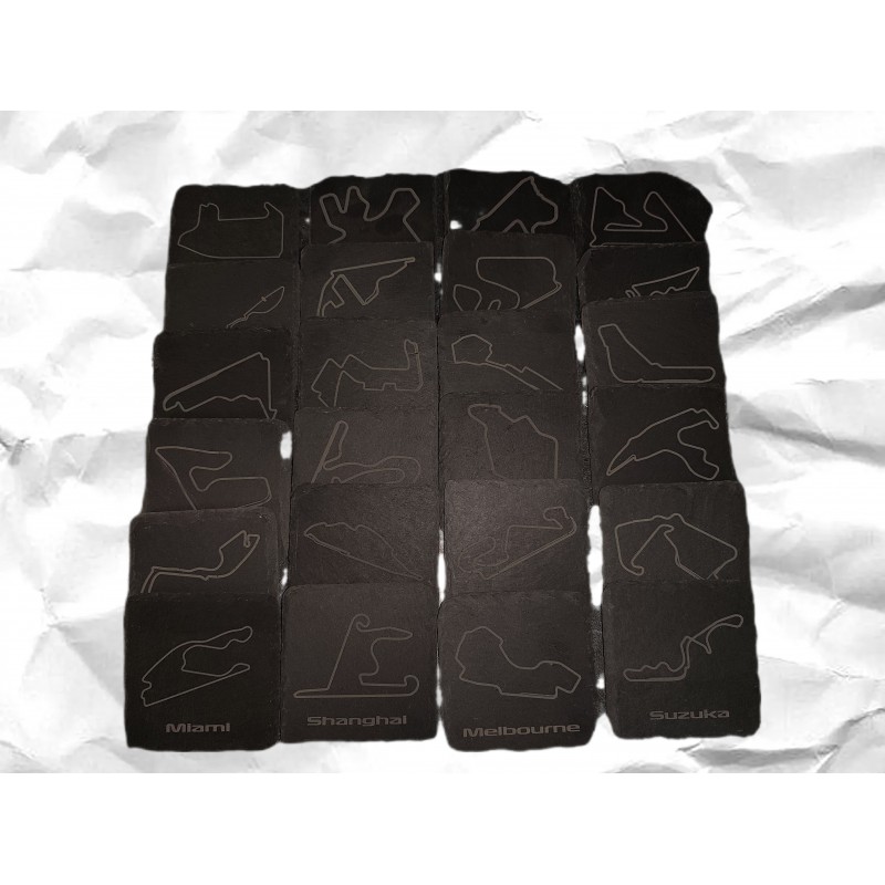 Sous de verre en ardoise Personnalisé Formule 1