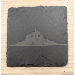 Sous verre Skyline en ardoise - Personnalisé - Gravure laser