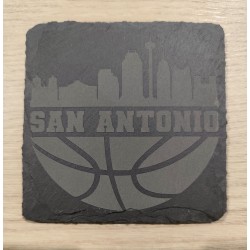 Sous verre Skyline en ardoise - Personnalisé - Gravure laser