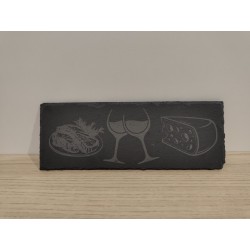 Ardoise Rectangulaire 11x30cm - Personnalisé - Gravure laser