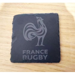 Sous verre Ardoise Equipe de France Rugby
