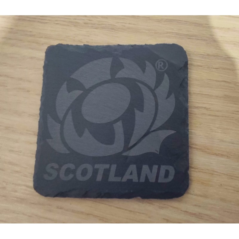 Sous verre Ardoise Equipe Ecosse Rugby