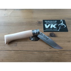 Gravure sur couteau personnalisée | Texte, prénom, logo