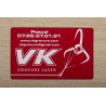 Cartes de visite Aluminium - Gravure laser -