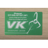 Cartes de visite Aluminium - Gravure laser -