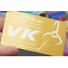 Cartes de visite Aluminium - Gravure laser -