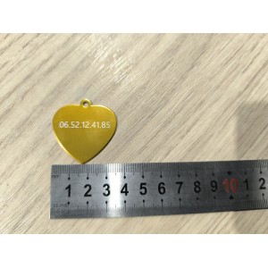 Médaille Identification Chien Chat Gravée Laser | VK Gravure Laser